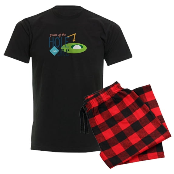 CafePress - Golf Queen Pajamas - Men's Dark Loose Fit Cotton Pajama Set