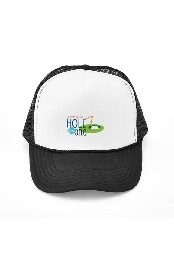 - Golf Queen - Adjustable Unisex Printed Trucker Hat with Mesh Back