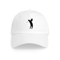 thumbnail image 1 of CafePress - Golfing Silhouette Cap - Adjustable 100% Brushed Unisex Casual Cotton Baseball Cap, Beige, 1, 1 of 2