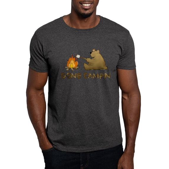CafePress - Gone Campin' Dark T Shirt - Men's Classic Graphic Cotton T-Shirt