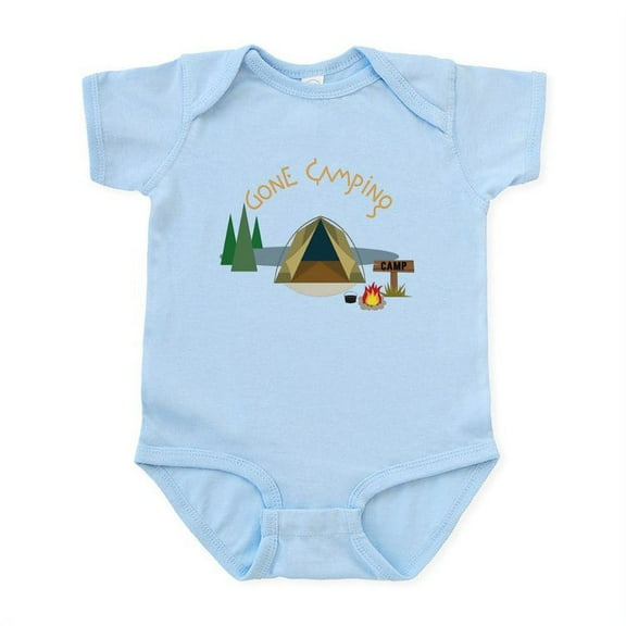 CafePress - Gone Camping Infant Bodysuit - Baby Light Bodysuit, Size Newborn - 24 Months