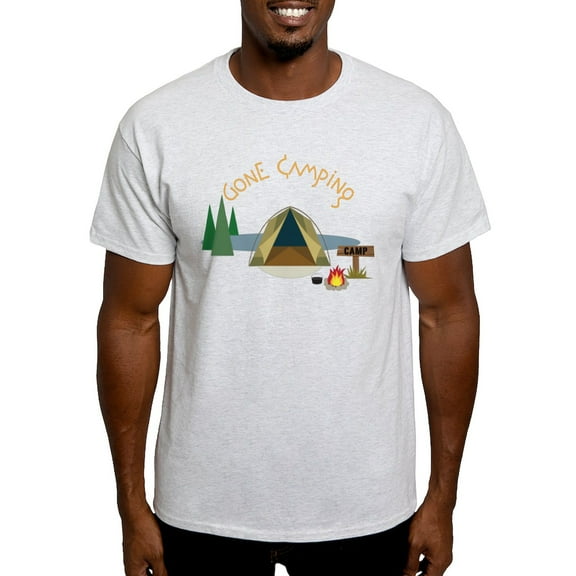 CafePress - Gone Camping Light T Shirt - Men's Classic Graphic T-Shirt