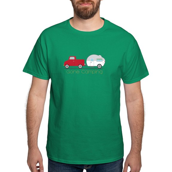CafePress - Gone Camping T Shirt - Men's Classic Graphic Cotton T-Shirt