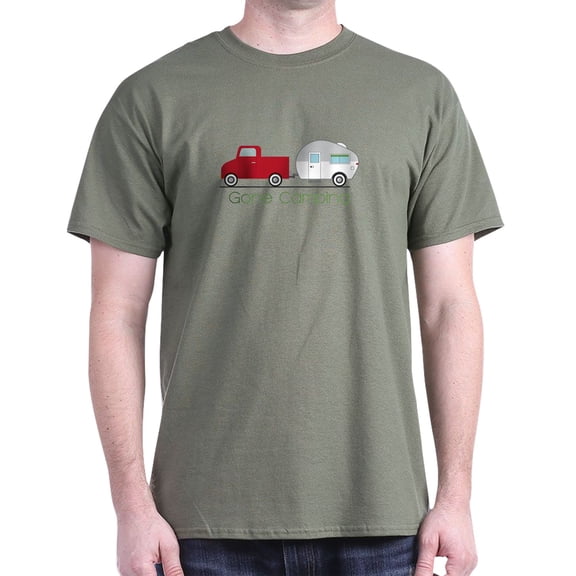 CafePress - Gone Camping T Shirt - Men's Classic Graphic Cotton T-Shirt