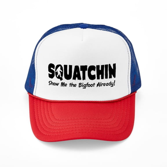 CafePress - Gone Squatchin - Adjustable Unisex Printed Trucker Hat with Mesh Back