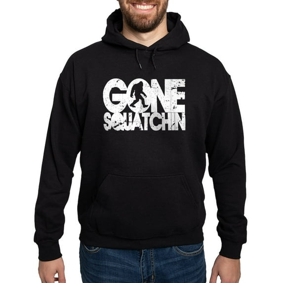 CafePress - Gone Squatchin Distressed Hoodie (Dark) - Pullover Hoodie, Classic, Comfortable Hooded Sweatshirt