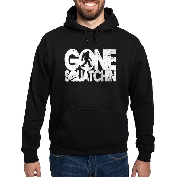 CafePress - Gone Squatchin Distressed Hoodie (Dark) - Pullover Hoodie, Classic, Comfortable Hooded Sweatshirt
