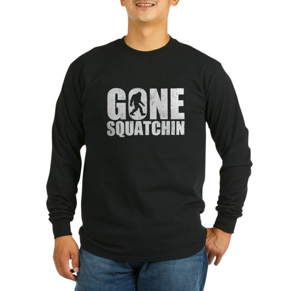 CafePress - Gone Squatchin Long Sleeve T-Shirt - Long Sleeve Dark T-Shirt