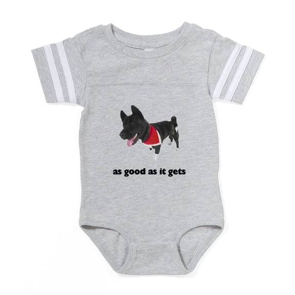 CafePress - Good Akita - Cute Infant Baby Football Bodysuit