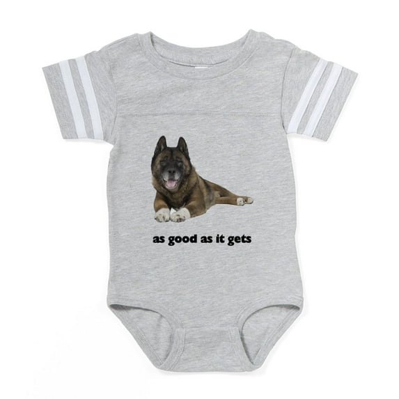 CafePress - Good Akita - Cute Infant Baby Football Bodysuit