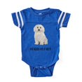 thumbnail image 1 of CafePress - Good Bichon Frise - Cute Infant Baby Football Bodysuit, 1 of 3