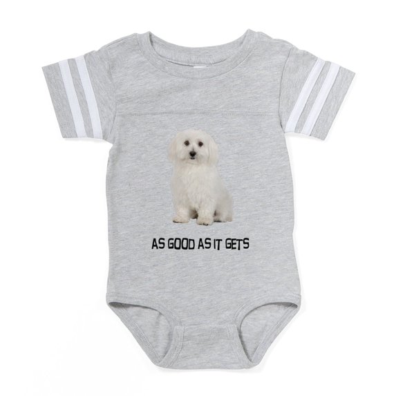 CafePress - Good Bichon Frise - Cute Infant Baby Football Bodysuit