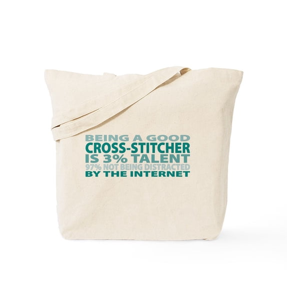 CafePress - Good Cross Stitcher Tote Bag - Unisex Canvas Tote Bag, Beige, 1-Piece