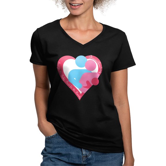 CafePress - Good For The Family Women's V Neck Dark T Shirt - Women's V-Neck Dark T-Shirt