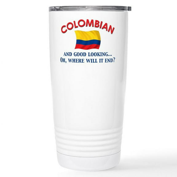 CafePress - Good Lkg Colombian 2 Stainless Steel Travel Mug - Insulated Stainless Steel Travel Tumbler 20 oz.