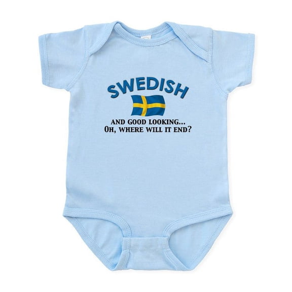 CafePress - Good Lkg Swedish 2 Infant Bodysuit - Baby Light Bodysuit, Size Newborn - 24 Months