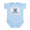 thumbnail image 1 of CafePress - Good Looking Greek Infant Bodysuit - Baby Light Bodysuit, Size Newborn - 24 Months, 1 of 4
