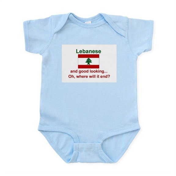 CafePress - Good Looking Lebanese Infant Bodysuit - Baby Light Bodysuit, Size Newborn - 24 Months