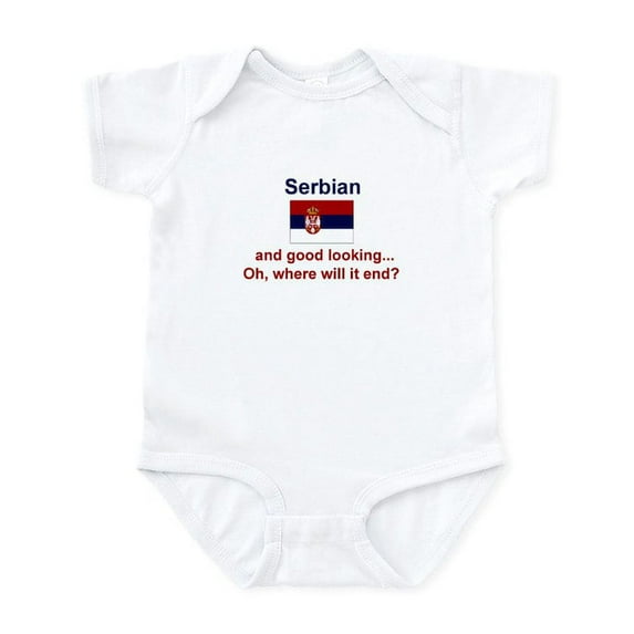 CafePress - Good Looking Serbian Infant Bodysuit - Baby Light Bodysuit, Size Newborn - 24 Months