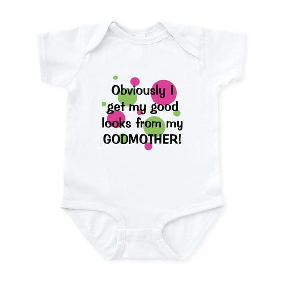 CafePress - Good Looks From Godmother Infant Bodysuit - Baby Light Bodysuit, Size Newborn - 24 Months