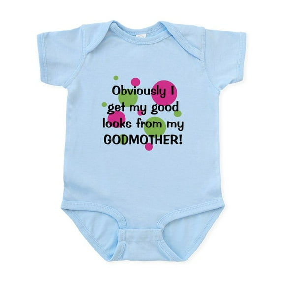CafePress - Good Looks From Godmother Infant Bodysuit - Baby Light Bodysuit, Size Newborn - 24 Months