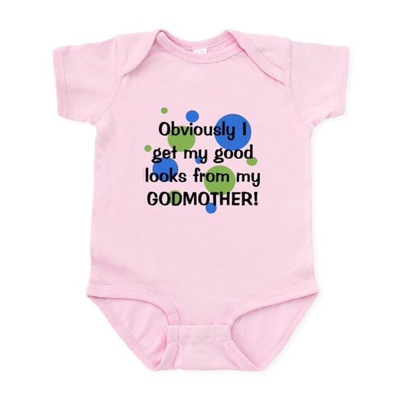 CafePress - Good Looks From Godmother Infant Bodysuit - Baby Light Bodysuit, Size Newborn - 24 Months