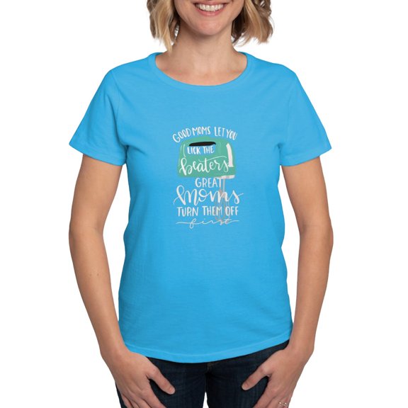 CafePress - Good Moms Women's Classic T Shirt - Women's Traditional Fit Dark T-Shirt