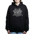 thumbnail image 1 of CafePress - Good Morning World - Pullover Hoodie, Classic & Comfortable Hooded Sweatshirt, 1 of 4