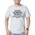 thumbnail image 1 of CafePress - Good Morning World T Shirt - Fitted T-Shirt, Vintage Fit Soft Cotton Tee, 1 of 1