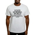 thumbnail image 1 of CafePress - Good Morning World T Shirt - Men's Classic Graphic T-Shirt, 1 of 4