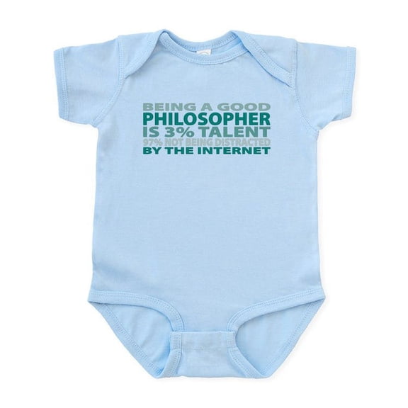 CafePress - Good Philosopher Infant Bodysuit - Baby Light Bodysuit, Size Newborn - 24 Months