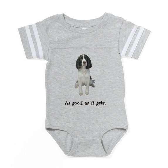 CafePress - Good Springer Spaniel - Cute Infant Baby Football Bodysuit