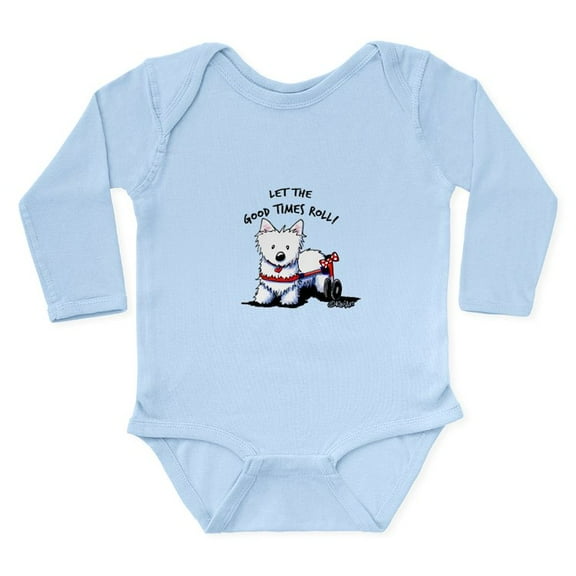 CafePress - Good Times Westie Long Sleeve Infant Bodysuit - Long Sleeve Cotton Baby Bodysuit
