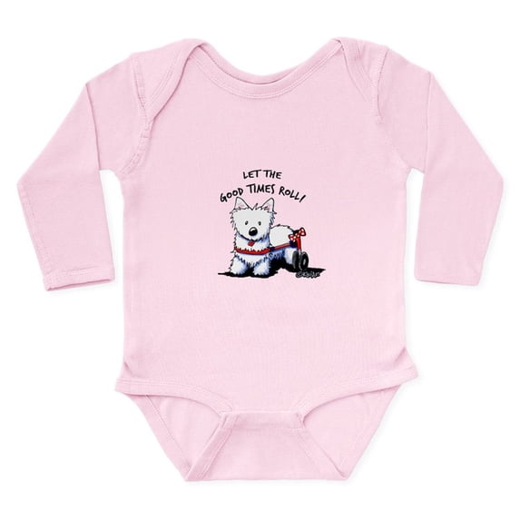CafePress - Good Times Westie Long Sleeve Infant Bodysuit - Long Sleeve Cotton Baby Bodysuit