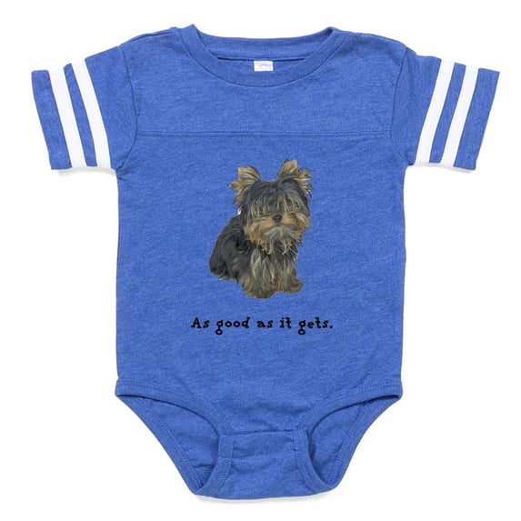 CafePress - Good Yorkie - Cute Infant Baby Football Bodysuit