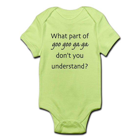 CafePress - Googoo Gaga - Baby Light Bodysuit