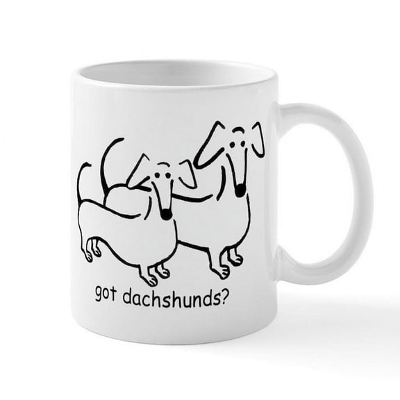 CafePress - Got Dachshunds? Mug - 11 oz Ceramic Mug - Novelty Coffee Tea Cup