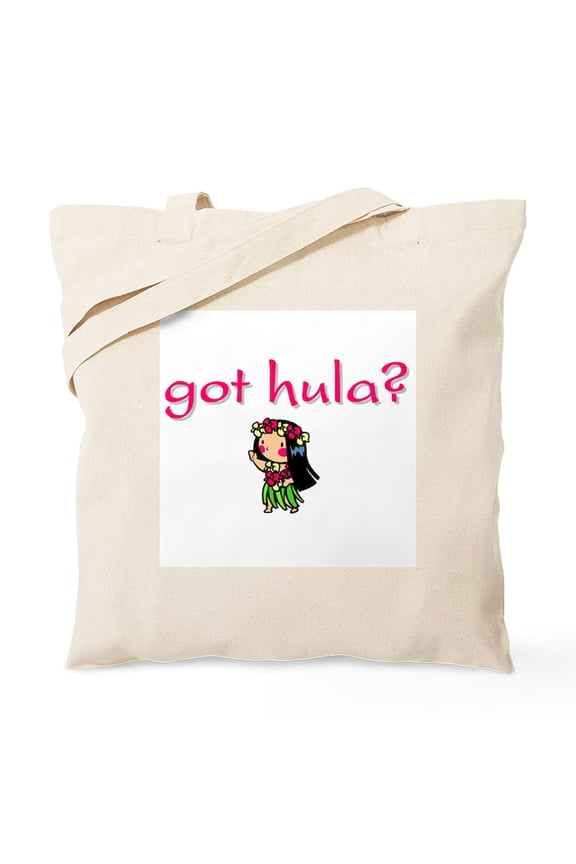 - Got Hula? (D) Tote Bag - Unisex Canvas Tote Bag, Beige, 1-Piece