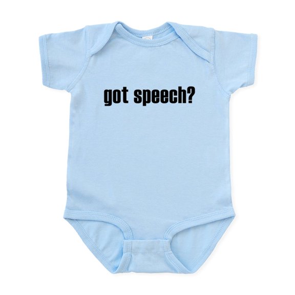 CafePress - Got Speech? Infant Creeper - Baby Light Bodysuit, Size Newborn - 24 Months
