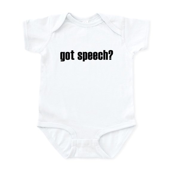 CafePress - Got Speech? Infant Creeper - Baby Light Bodysuit, Size Newborn - 24 Months