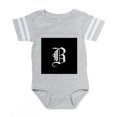 thumbnail image 1 of CafePress - Gothic Initial B - Cute Infant Baby Football Bodysuit, 1 of 3