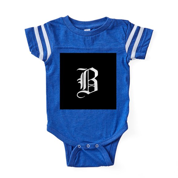 CafePress - Gothic Initial B - Cute Infant Baby Football Bodysuit