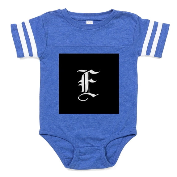 CafePress - Gothic Initial E - Cute Infant Baby Football Bodysuit