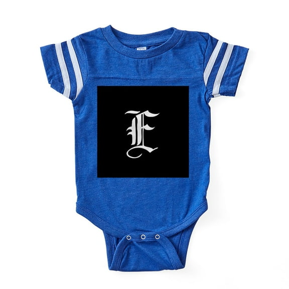 CafePress - Gothic Initial E - Cute Infant Baby Football Bodysuit