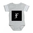 thumbnail image 1 of CafePress - Gothic Initial F - Cute Infant Baby Football Bodysuit, 1 of 3