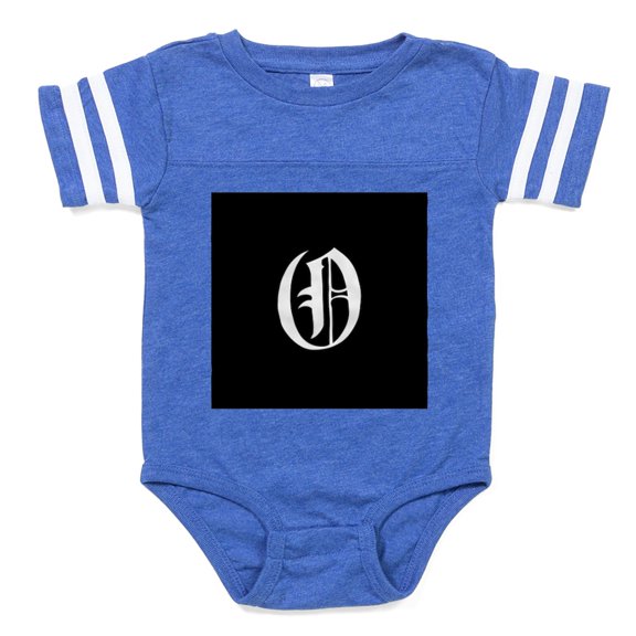 CafePress - Gothic Initial O - Cute Infant Baby Football Bodysuit