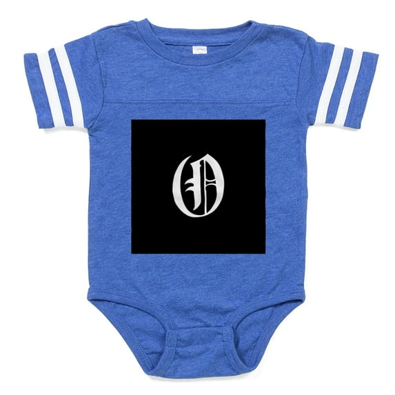 CafePress - Gothic Initial O - Cute Infant Baby Football Bodysuit