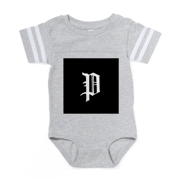 CafePress - Gothic Initial P - Cute Infant Baby Football Bodysuit
