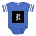 thumbnail image 1 of CafePress - Gothic Initial R - Cute Infant Baby Football Bodysuit, 1 of 3