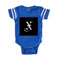 thumbnail image 1 of CafePress - Gothic Initial X - Cute Infant Baby Football Bodysuit, 1 of 3